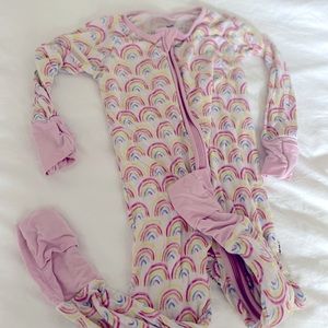 Little Sleepies 6-12 month Rainbow Pajamas One Piece